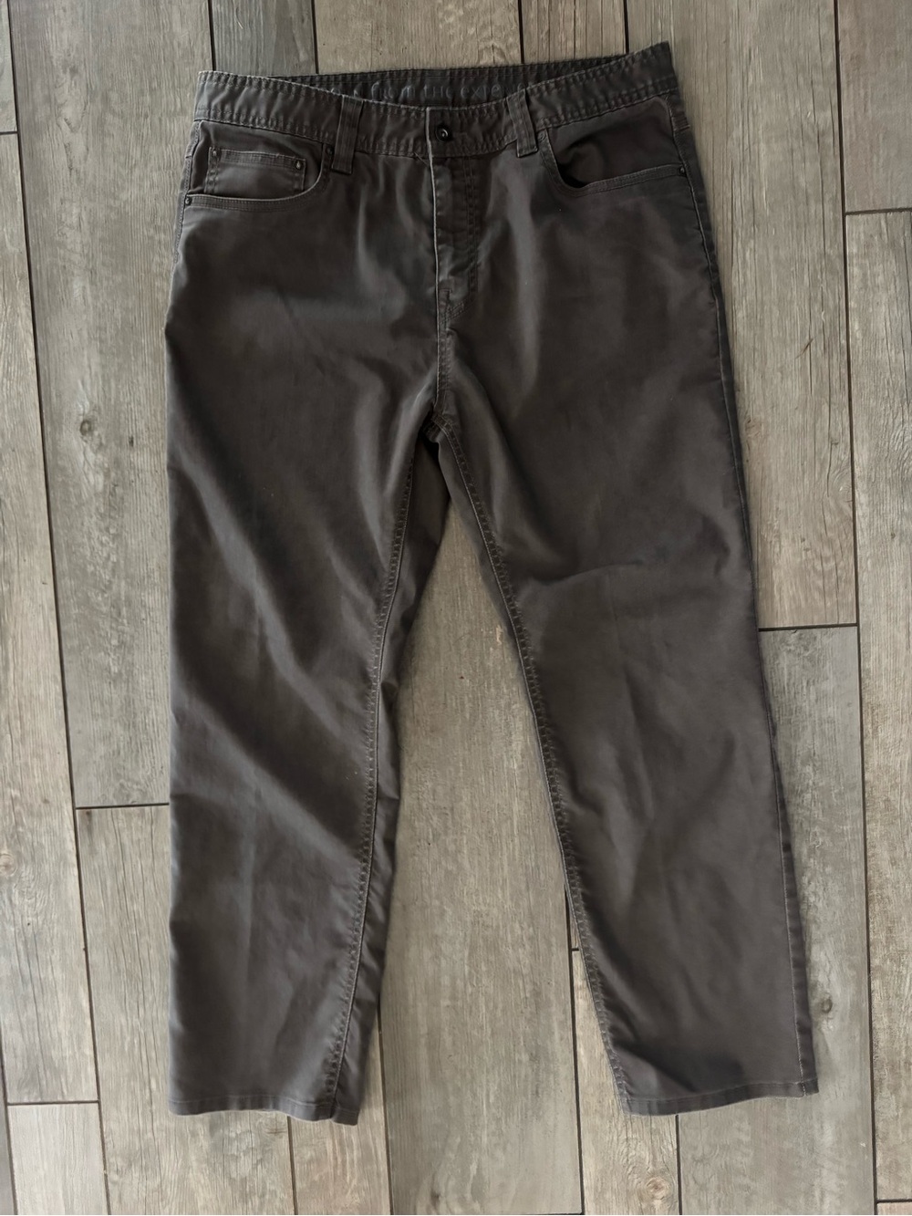 pRana Bridger Slim Fit Straight Leg Stretch Jeans Mud Gray 36X30